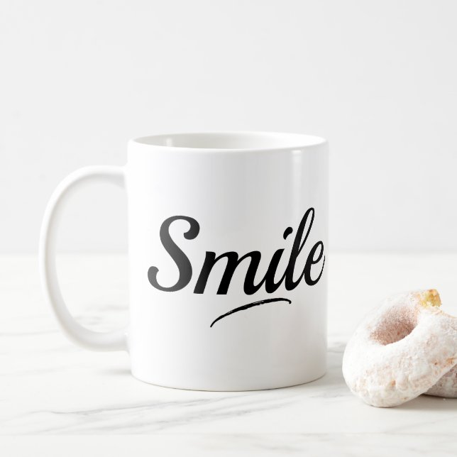 Smile Design Kaffe Mugg /Anpassad Design  (Med munk)