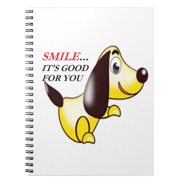 SMILE ... DET ÄR BRA FÖR DIG ANTECKNINGSBOK (Framsidan)