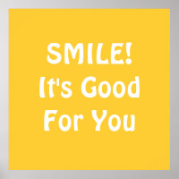 SMILE! Det är Bra för dig. Gult.