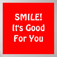 SMILE! Det är Bra för dig. Röd.