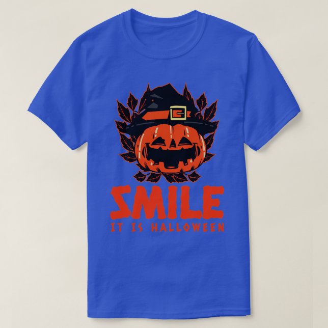 Smile det är Halloween1 T Shirt (Design framsida)