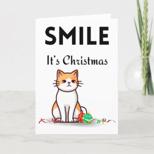 Smile det är jul helgkort