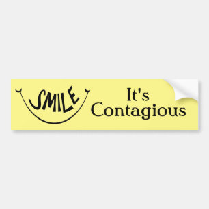 Smile det är smittsamt bildekal