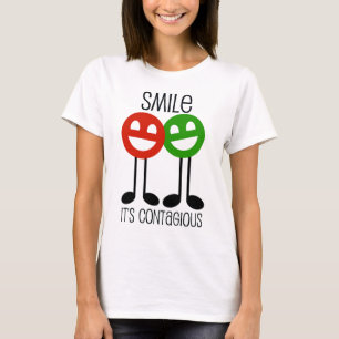 Smile det är smittsamt t-shirt