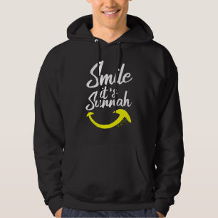 Smile Det är sunnah Muslim Islam Quran Mosque Rama Hoodie