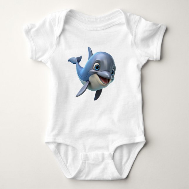 Smile Dolphin T Shirt (Framsida)