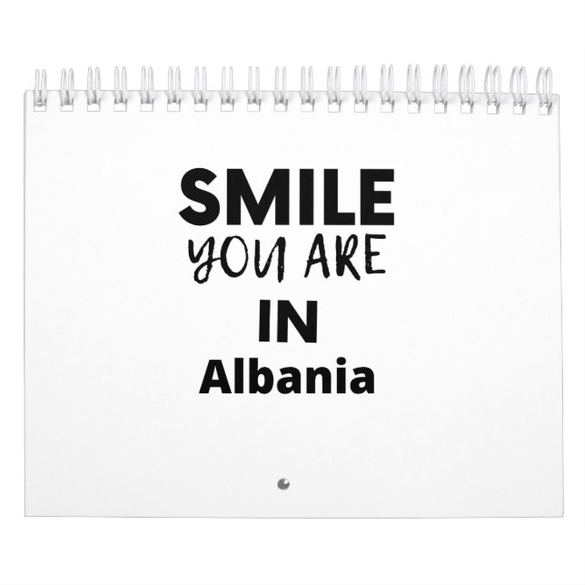 SMILE DU ÄR I ALBANIEN KALENDER (Omslag)