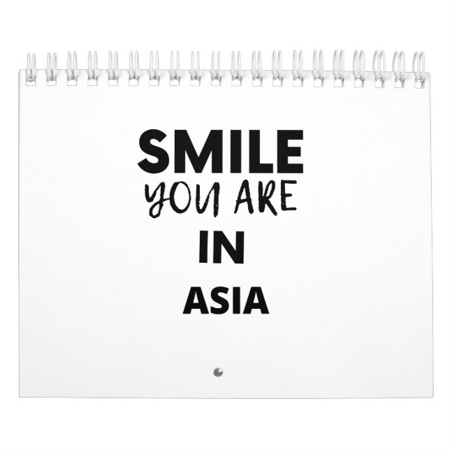SMILE DU ÄR I ASIEN KALENDER (Omslag)
