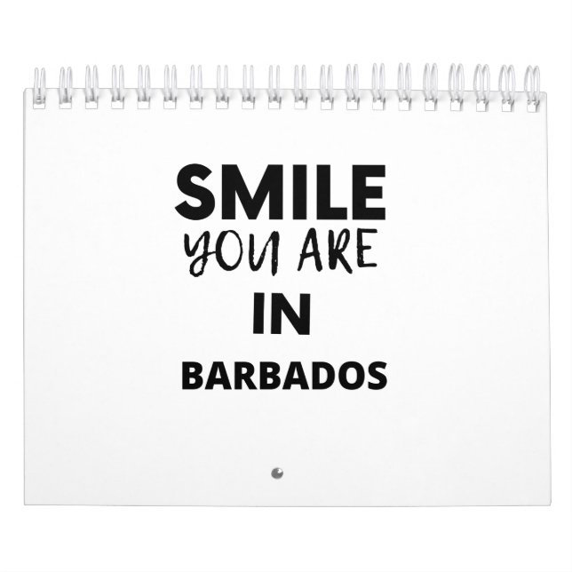 SMILE DU ÄR I BARBADOS KALENDER (Omslag)