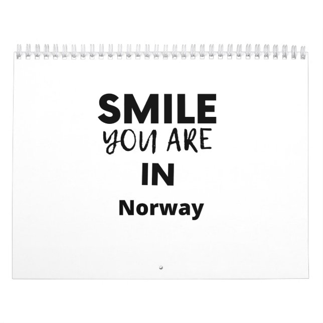 SMILE DU ÄR I Norge Kalender (Omslag)