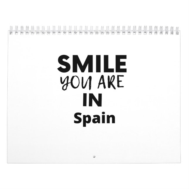 SMILE DU ÄR I Spanien Kalender (Omslag)