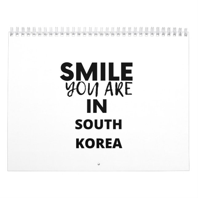 SMILE DU ÄR I SYDKOREA KALENDER (Omslag)