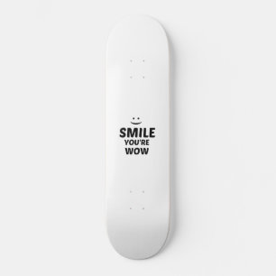 SMILE DU ÄR WOW MINI SKATEBOARD BRÄDA 18,5 CM
