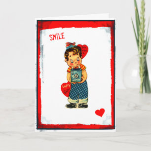 Smile, du gör ett snappt Valentine Card Helgkort