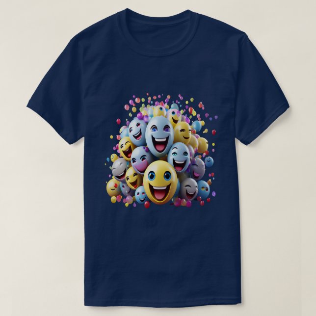 Smile Emojes T Shirt (Design framsida)