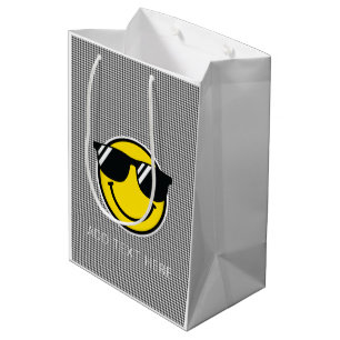 Smile Emoji Lycklig Ansikte Sunglasses Gingham Coo