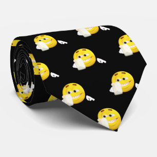 Smile emoji öl necktie slips