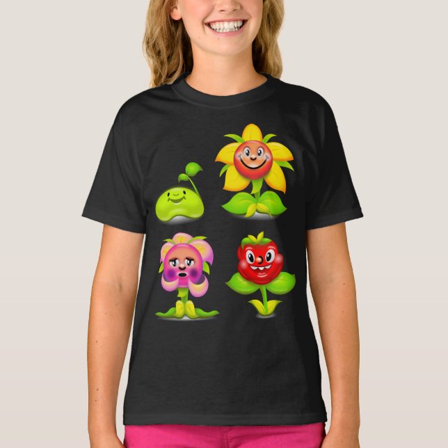 Smile Flower T Shirt (Framsida)