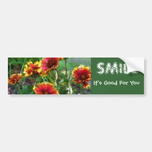 Smile Flowers inspirationsoffert Bildekal
