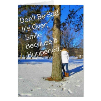 Smile för att det hände hälsningskort