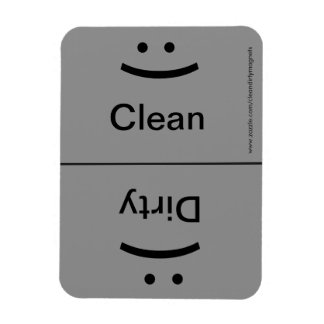 Smile/Frown - Drk Grått Magnet