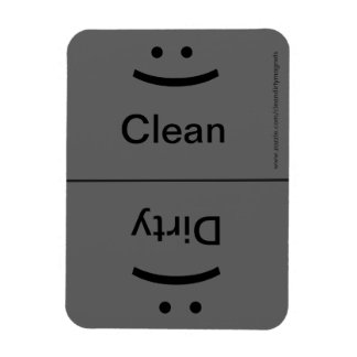 Smile/Frown - Drk Grått Magnet