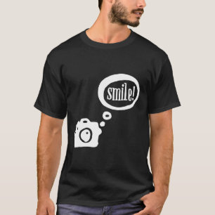 Smile Funny Cute Photographer Camera Bild Shirt T