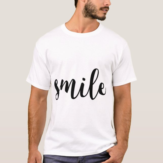 smile funny friend t shirt (Framsida)