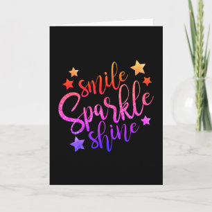 Smile Gnistra Shine Black, flerfärgad offert Kort