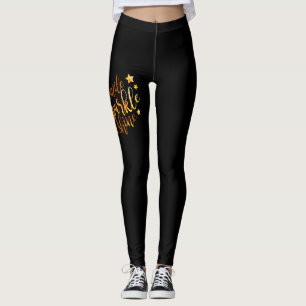 Smile Gnistra Shine Black Guld Dam Leggings