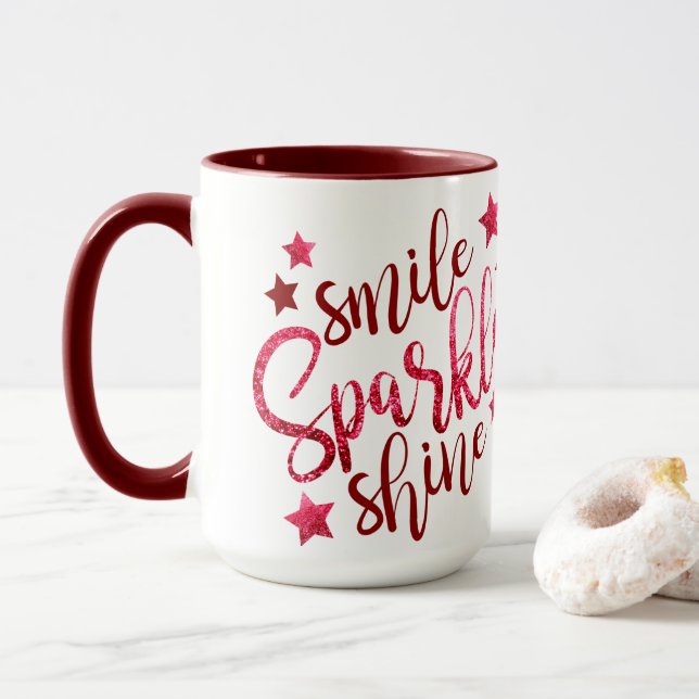 Smile Gnistra Shine Burgundy Mugg (Med munk)