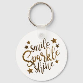 Smile, Gnistra, Shine Button Nyckelring
