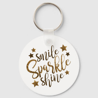 Smile, Gnistra, Shine Button Nyckelring