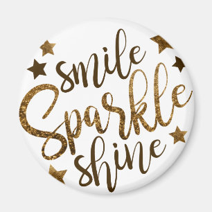 SMILE GNISTRA SHINE, GOLDEN GLITTER STAR MAGNET