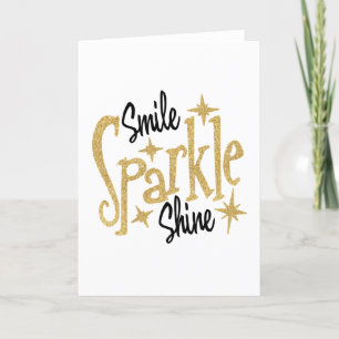 Smile Gnistra Shine Inspirational Kort