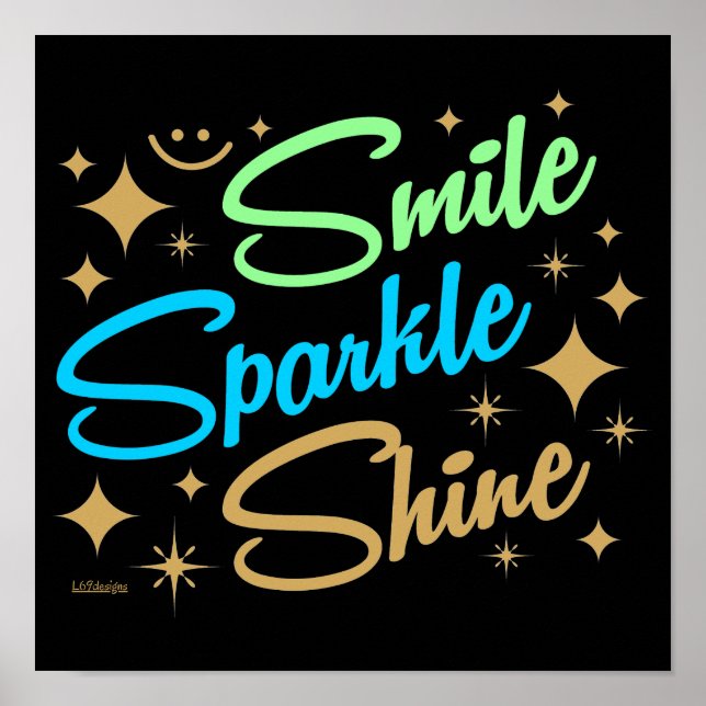SMILE, GNISTRA, SHINE! POSTER (Framsidan)