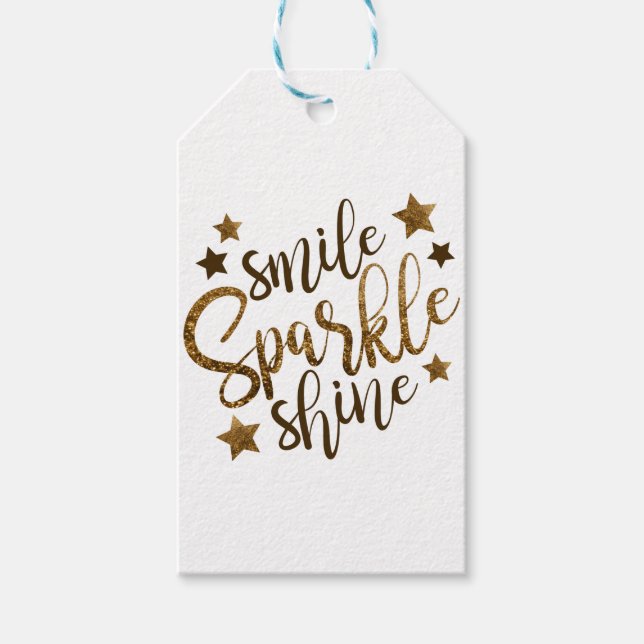 Smile Gnistra Shine Presentetikett (Framsidan)