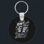 Smile Gråt nu Senare Chicano TattoArt Nyckelring<br><div class="desc">Smile Gråt nu Senare Chicano TattoArt</div>