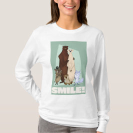 Smile Grizzly & Polar Bear med Pizzly Unge T Shirt