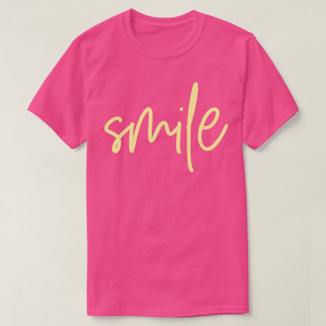 Smile Gult T Shirt (Design framsida)