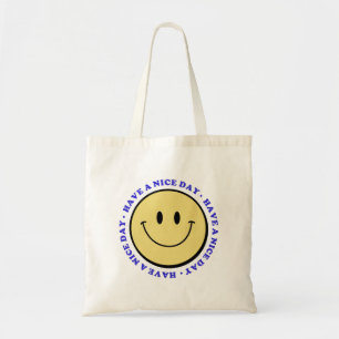 Smile, ha en trevlig dag! tygkasse
