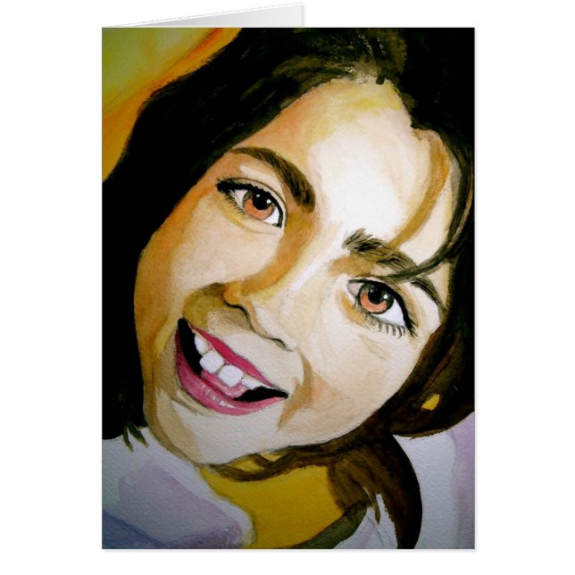 Smile. Hälsningskort (Framsidan)