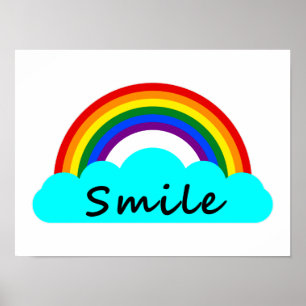 Smile - HBT-regnbåge Poster