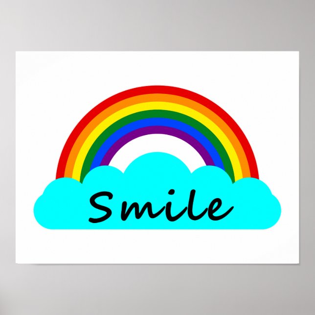 Smile - HBT-regnbåge Poster (Framsidan)