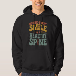 Smile Healthy Spine Chiropractor-offertdesign Hoodie