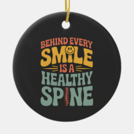 Smile Healthy Spine Chiropractor-offertdesign Julgransprydnad Keramik