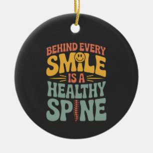 Smile Healthy Spine Chiropractor-offertdesign Julgransprydnad Keramik