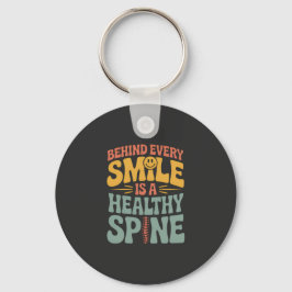 Smile Healthy Spine Chiropractor-offertdesign Nyckelring