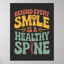 Smile Healthy Spine Chiropractor-offertdesign Poster