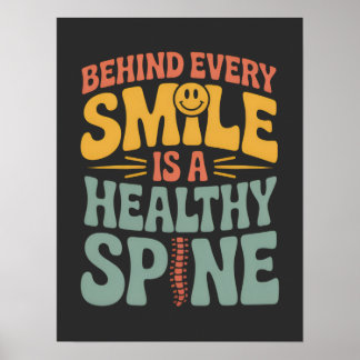Smile Healthy Spine Chiropractor-offertdesign Poster